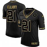 Nike Cowboys 21 Ezekiel Elliott Black Gold 2020 Salute To Service Limited Jersey Dyin,baseball caps,new era cap wholesale,wholesale hats